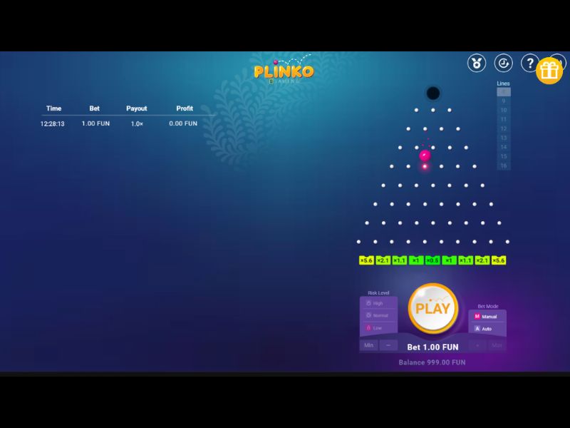 Regras do Jogo Plinko